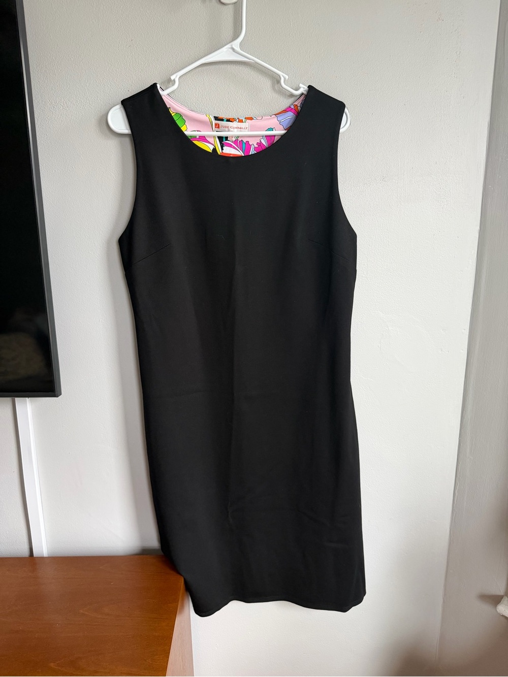 NWT Jude Connally Beth Ponte Dress Black XL